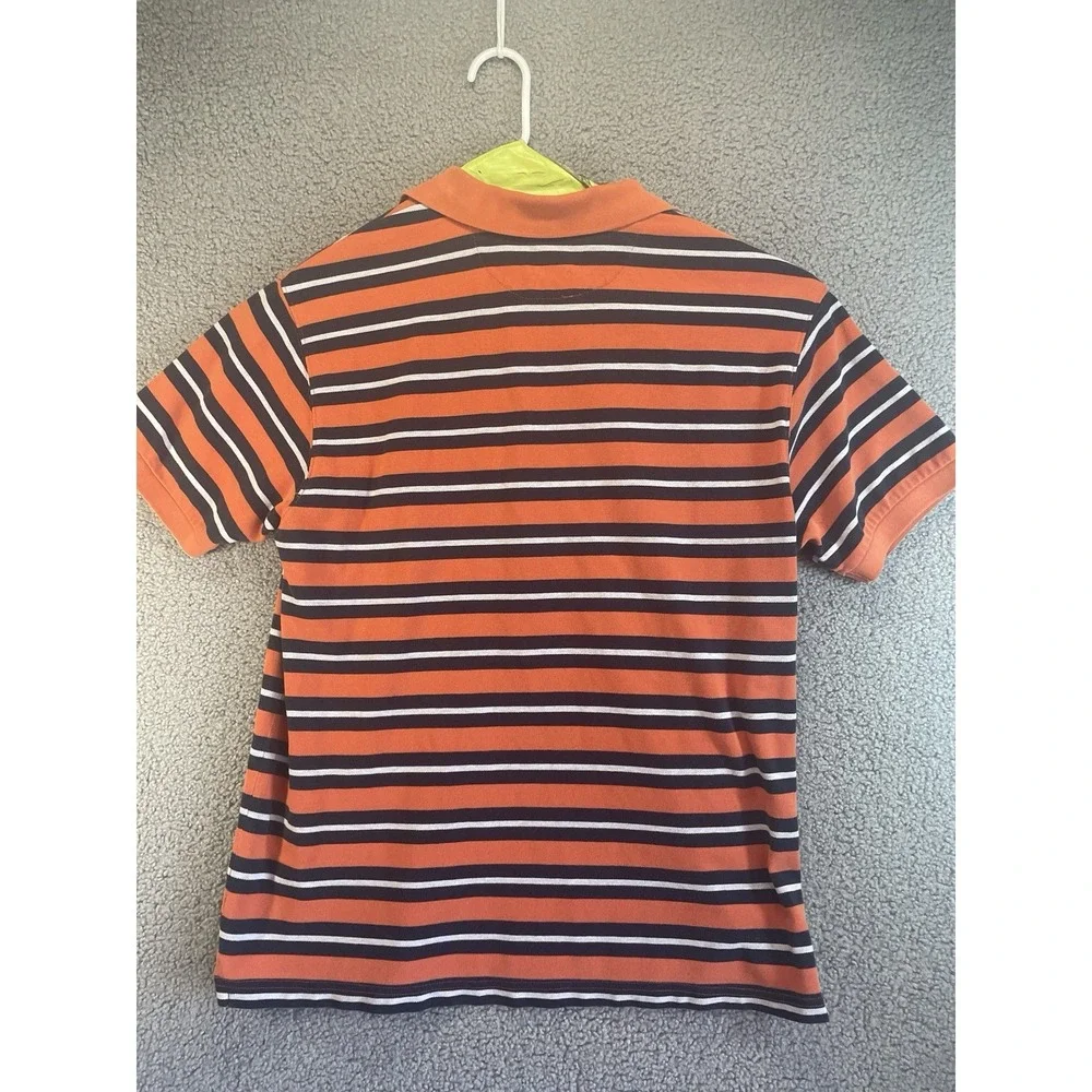 VTG 90s 00s CHAPS POLO SHIRT Ralph Lauren Stripe Embroidered‎ Logo Large